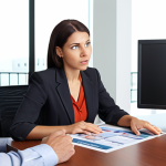 **

Insurance agent advising a client. Focus on client-centric approach. The scene should depict understanding customer needs, providing personalized solutions, and transparent communication.

**