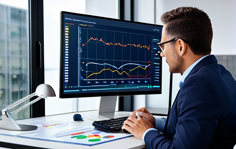 Data Analytics in Insurance**
"A professional insurance broker, fully clothed in business attire, analyzing charts and graphs on a computer screen in a bright, modern office. The data visualizes customer demographics and risk assessments. Safe for work, appropriate content, professional setting, perfect anatomy, natural proportions, well-formed hands, modest attire, family-friendly."
**