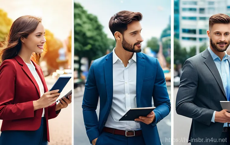 보험중개사 시험 결과 확인 후 해야 할 일 - Here are three image generation prompts in English, detailing various aspects of an insurance broker...