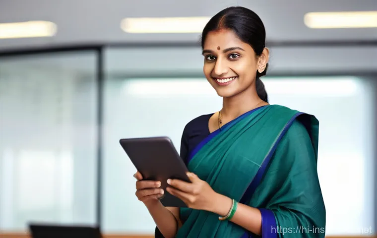 보험중개사와 관련된 최신 보험 정책 변화 - **Prompt 1: The Empowered Digital Broker in India** "A confident Indian insurance broker, a woma...