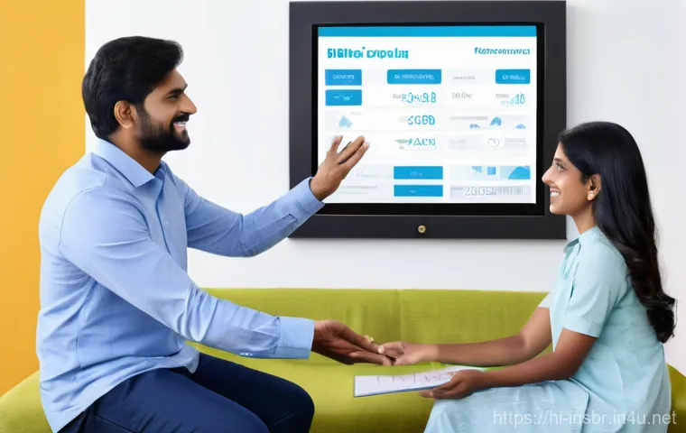 보험중개사와 관련된 최신 보험 정책 변화 - **Prompt 1: The Empowered Digital Broker in India** "A confident Indian insurance broker, a woma...