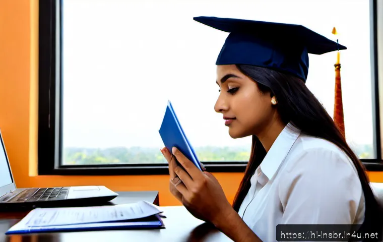보험중개사 필수 자격증 리스트 - Photorealistic Indian insurance professional studying for broker certification at a clean modern des...